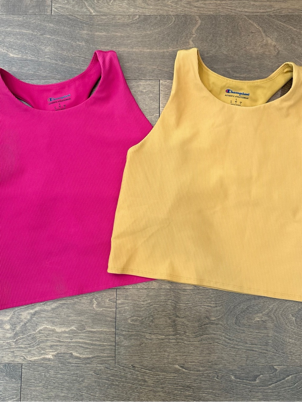 NWOT Women’s Champion Ribbed Athletic Tops (x2), L